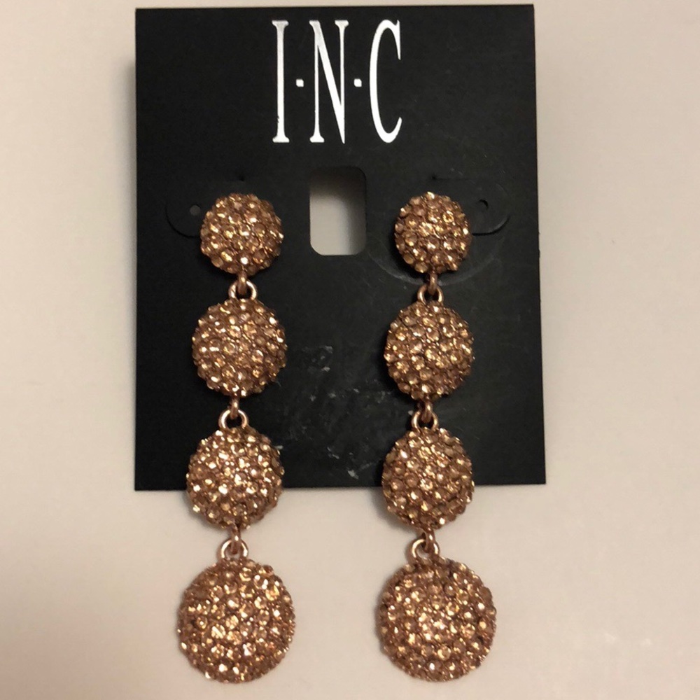INC Earrings Rose Gold